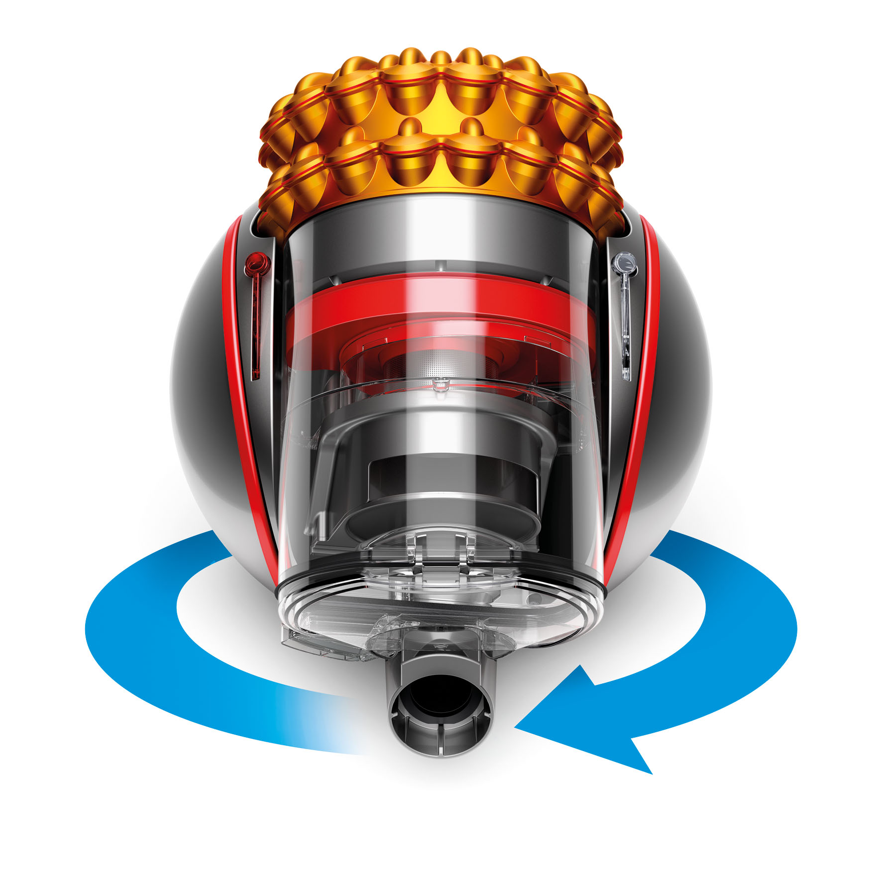 Пылесос с контейнером Dyson CINETIC BIGBALL MULTIFLOO / 700Вт / Cерый с желтым photo 3